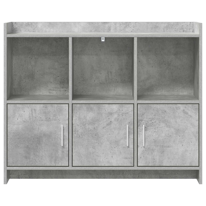 Bufet Gri Beton 98,5 x 33 x 80 cm Lemn prelucrat WALTI