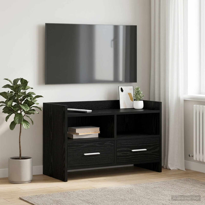 Cabinet TV 71,5 x 33 x 47 cm Stejar Negru Lemn prelucrat - WALTI WALTI