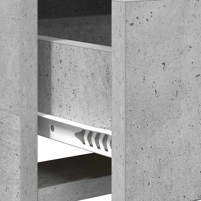 Cabinet TV 71,5 x 33 x 47 cm Gri Beton Lemn prelucrat WALTI