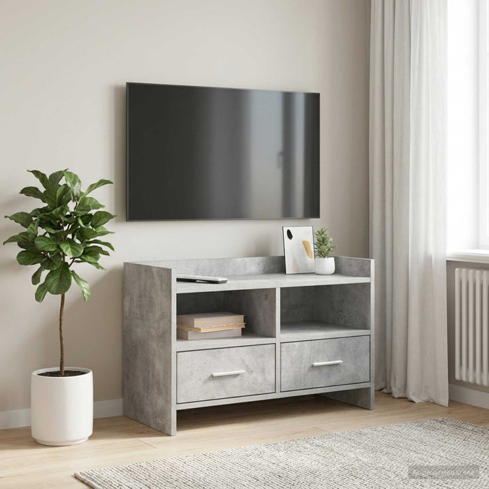 Cabinet TV 71,5 x 33 x 47 cm Gri Beton Lemn prelucrat - WALTI WALTI