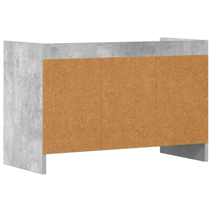 Cabinet TV 71,5 x 33 x 47 cm Gri Beton Lemn prelucrat WALTI