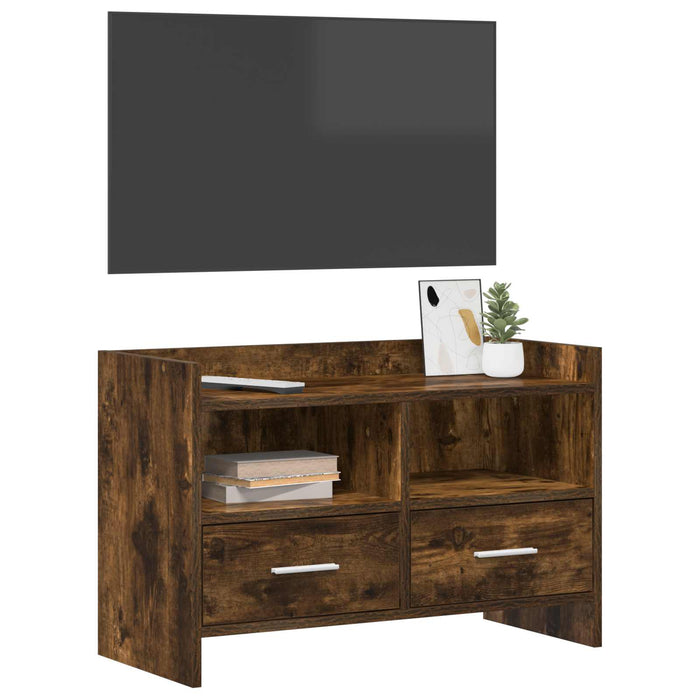 Cabinet TV 71,5 x 33 x 47 cm Stejar fumuriu Lemn prelucrat WALTI
