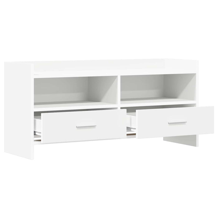 Cabinet TV 100 x 33 x 47 cm Alb Lemn prelucrat WALTI