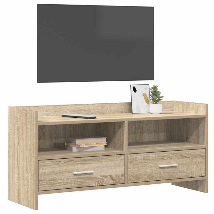 Cabinet TV 100 x 33 x 47 cm Stejar Sonoma Lemn prelucrat WALTI