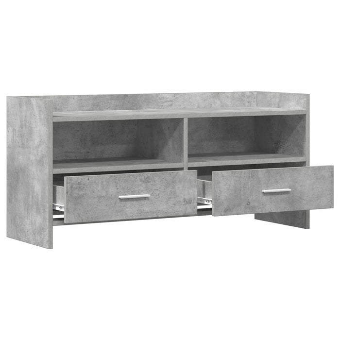 Cabinet TV 100 x 33 x 47 cm Gri Beton Lemn prelucrat WALTI