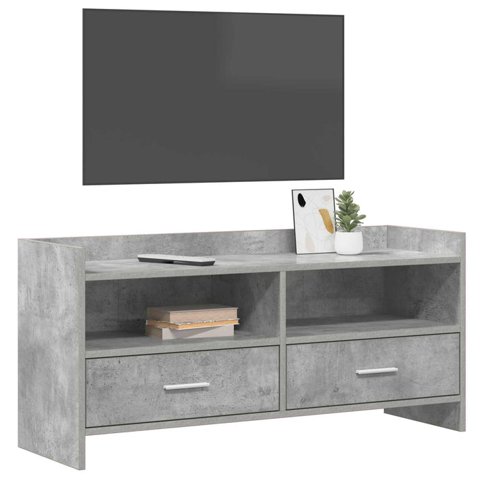 Cabinet TV 100 x 33 x 47 cm Gri Beton Lemn prelucrat WALTI