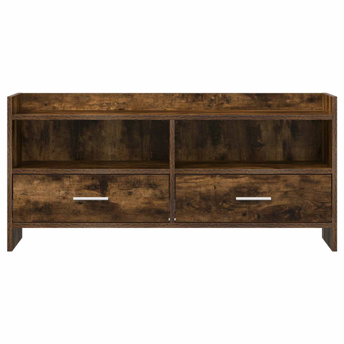 Cabinet TV 100 x 33 x 47 cm Stejar fumuriu Lemn prelucrat WALTI