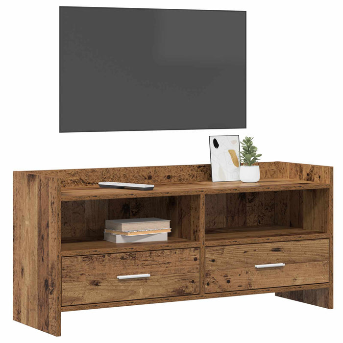 Cabinet TV 100 x 33 x 47 cm Lemn vechi Lemn prelucrat WALTI