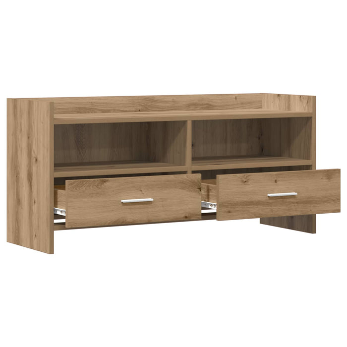 Cabinet TV 100 x 33 x 47 cm Stejar Artizanal Lemn prelucrat WALTI