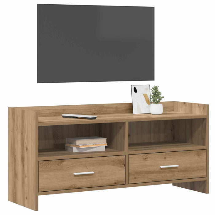 Cabinet TV 100 x 33 x 47 cm Stejar Artizanal Lemn prelucrat WALTI