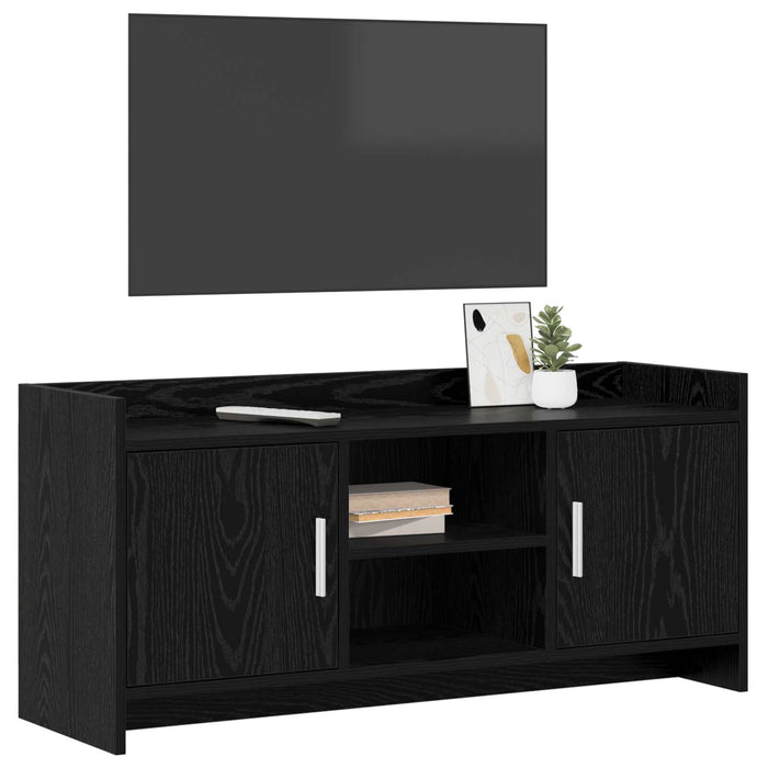 Cabinet TV 102 x 33 x 47 cm Stejar Negru Lemn prelucrat WALTI