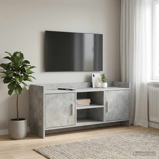 Cabinet TV 102 x 33 x 47 cm Gri Beton Lemn prelucrat - WALTI WALTI
