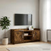 Cabinet TV 102 x 33 x 47 cm Stejar fumuriu Lemn prelucrat - WALTI WALTI