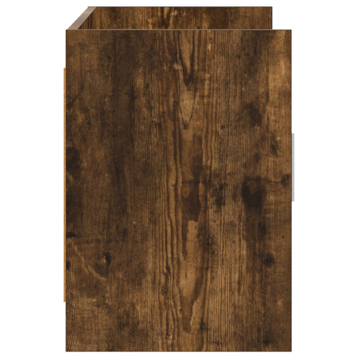 Cabinet TV 102 x 33 x 47 cm Stejar fumuriu Lemn prelucrat WALTI