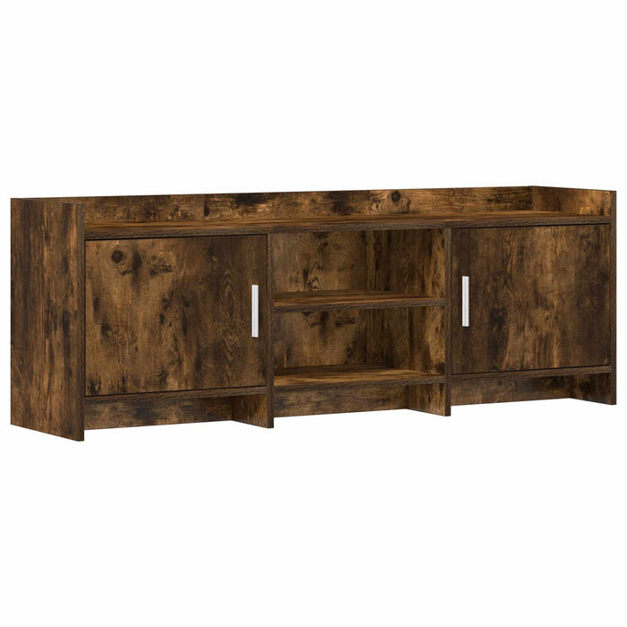 Cabinet TV 130 x 33 x 47 cm Stejar fumuriu Lemn prelucrat WALTI