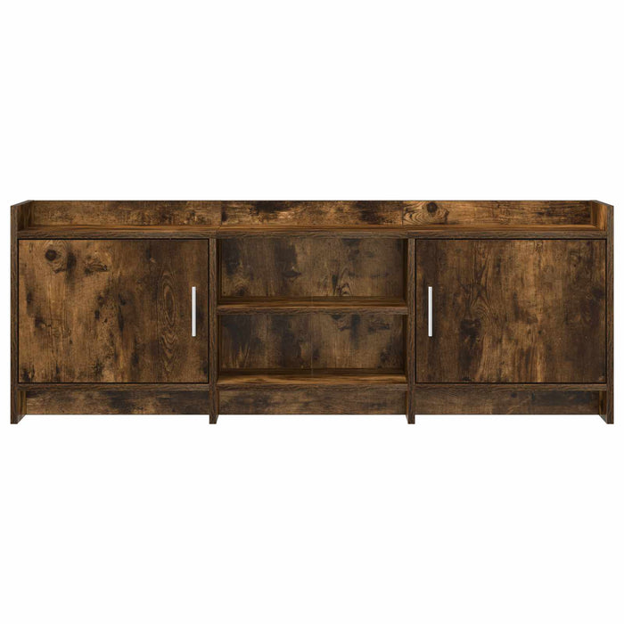 Cabinet TV 130 x 33 x 47 cm Stejar fumuriu Lemn prelucrat WALTI
