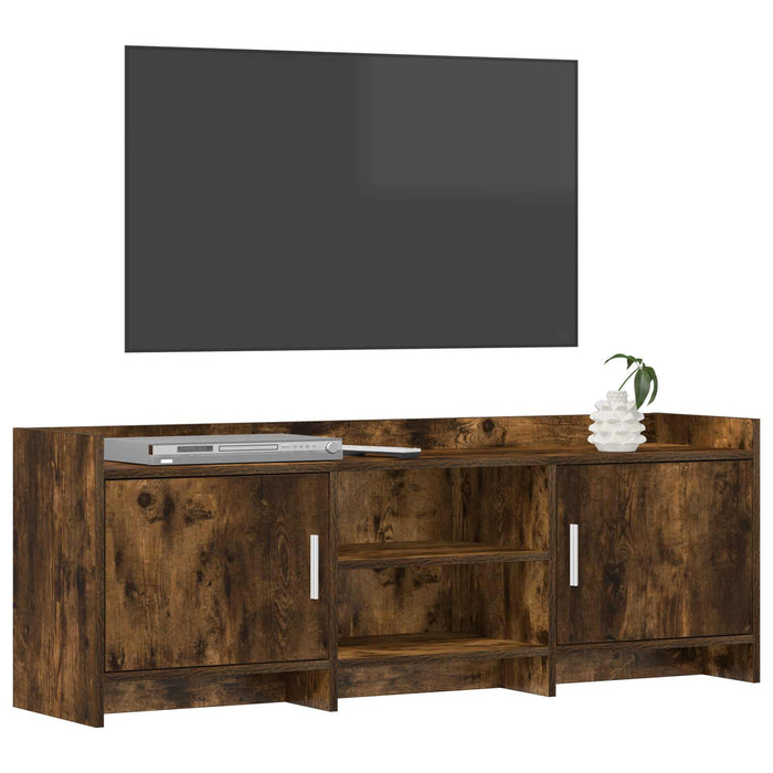 Cabinet TV 130 x 33 x 47 cm Stejar fumuriu Lemn prelucrat WALTI