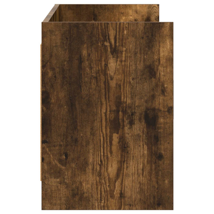 Cabinet TV 130 x 33 x 47 cm Stejar fumuriu Lemn prelucrat WALTI