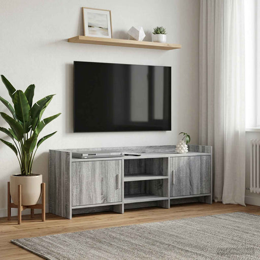 Cabinet TV 130 x 33 x 47 cm Sonoma gri Lemn prelucrat - WALTI WALTI