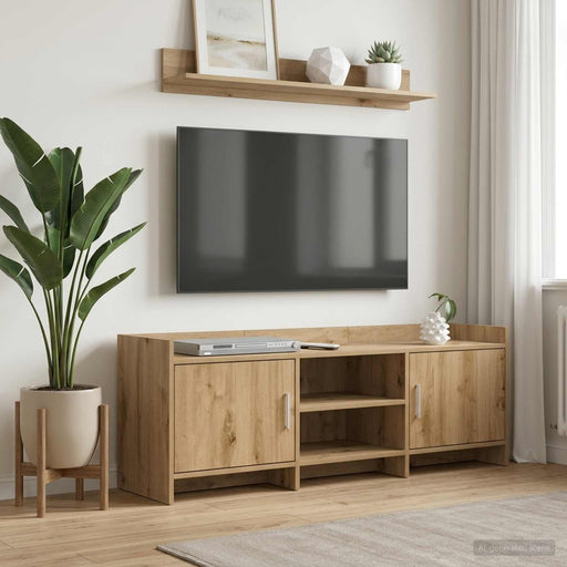 Cabinet TV 130 x 33 x 47 cm Stejar Artizanal Lemn prelucrat - WALTI WALTI
