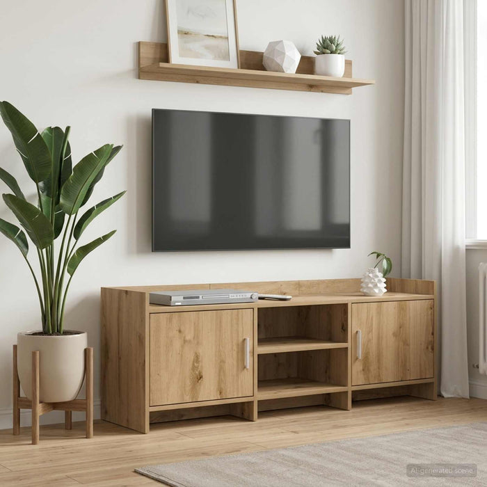 Cabinet TV 130 x 33 x 47 cm Stejar Artizanal Lemn prelucrat - WALTI WALTI