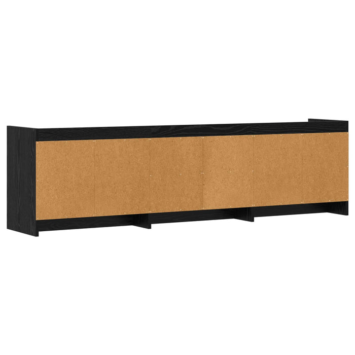 Cabinet TV 168 x 33 x 47 cm Stejar Negru Lemn prelucrat WALTI
