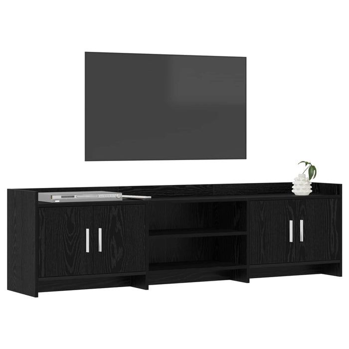 Cabinet TV 168 x 33 x 47 cm Stejar Negru Lemn prelucrat WALTI
