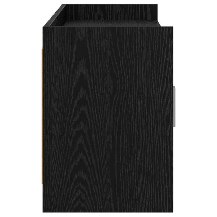 Cabinet TV 168 x 33 x 47 cm Stejar Negru Lemn prelucrat WALTI