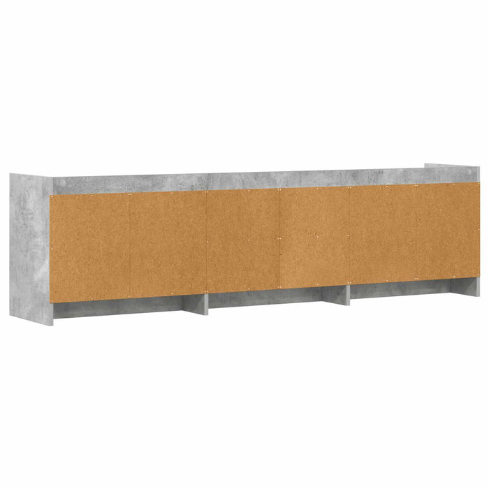 Cabinet TV 168 x 33 x 47 cm Gri Beton Lemn prelucrat WALTI