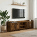 Cabinet TV 168 x 33 x 47 cm Stejar fumuriu Lemn prelucrat - WALTI WALTI