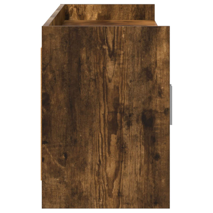 Cabinet TV 168 x 33 x 47 cm Stejar fumuriu Lemn prelucrat WALTI