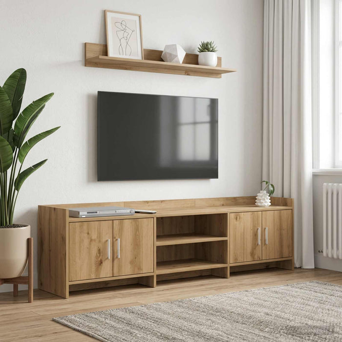 Cabinet TV 168 x 33 x 47 cm Stejar Artizanal Lemn prelucrat - WALTI WALTI