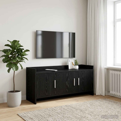 Cabinet TV 102 x 33 x 47 cm Stejar Negru Lemn prelucrat - WALTI WALTI