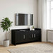 Cabinet TV 102 x 33 x 47 cm Stejar Negru Lemn prelucrat - WALTI WALTI