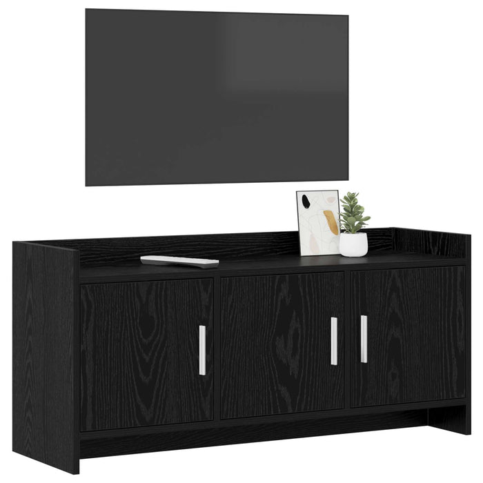 Cabinet TV 102 x 33 x 47 cm Stejar Negru Lemn prelucrat WALTI