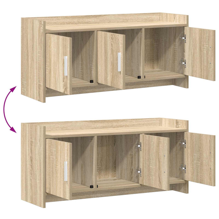Cabinet TV 102 x 33 x 47 cm Stejar Sonoma Lemn prelucrat WALTI