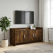 Cabinet TV 102 x 33 x 47 cm Stejar fumuriu Lemn prelucrat - WALTI WALTI