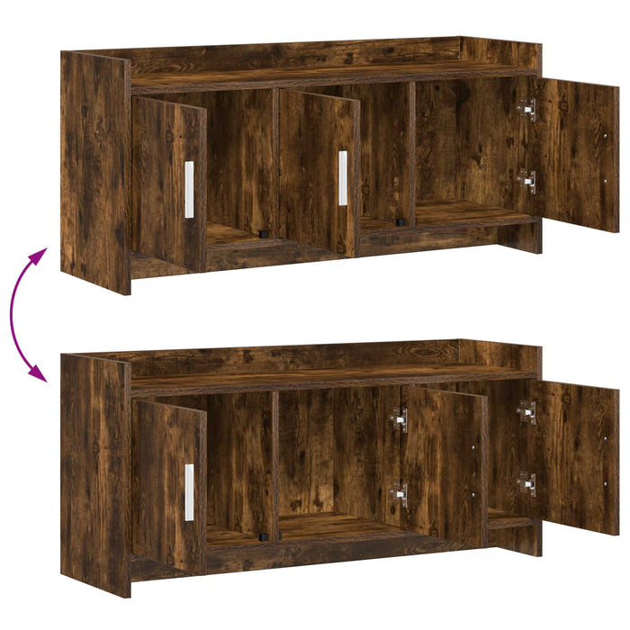 Cabinet TV 102 x 33 x 47 cm Stejar fumuriu Lemn prelucrat WALTI