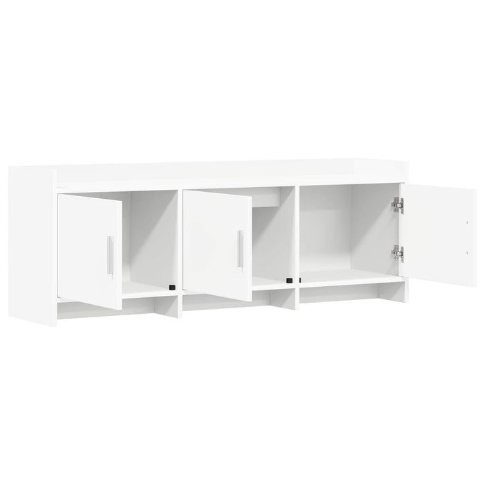 Cabinet TV 130 x 33 x 47 cm Alb Lemn prelucrat WALTI