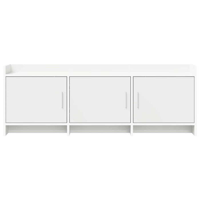 Cabinet TV 130 x 33 x 47 cm Alb Lemn prelucrat WALTI