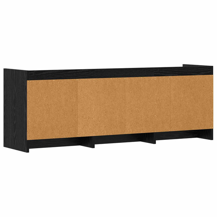 Cabinet TV 130 x 33 x 47 cm Stejar Negru Lemn prelucrat - WALTI WALTI