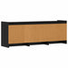 Cabinet TV 130 x 33 x 47 cm Stejar Negru Lemn prelucrat - WALTI WALTI