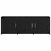 Cabinet TV 130 x 33 x 47 cm Stejar Negru Lemn prelucrat - WALTI WALTI