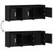 Cabinet TV 130 x 33 x 47 cm Stejar Negru Lemn prelucrat - WALTI WALTI