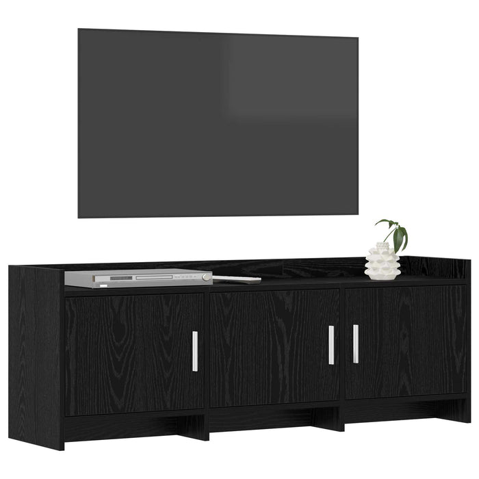 Cabinet TV 130 x 33 x 47 cm Stejar Negru Lemn prelucrat - WALTI WALTI