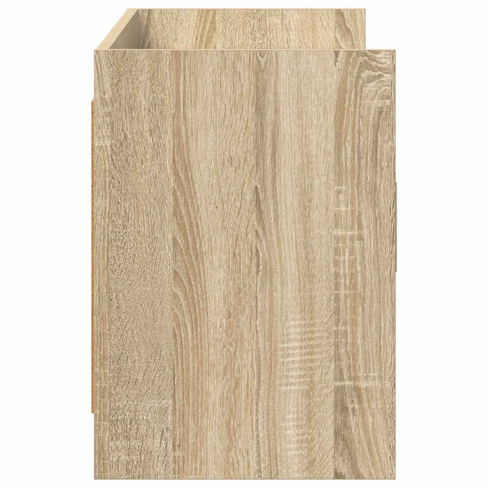 Cabinet TV 130 x 33 x 47 cm Stejar Sonoma Lemn prelucrat WALTI