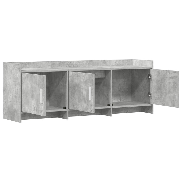 Cabinet TV 130 x 33 x 47 cm Gri Beton Lemn prelucrat WALTI