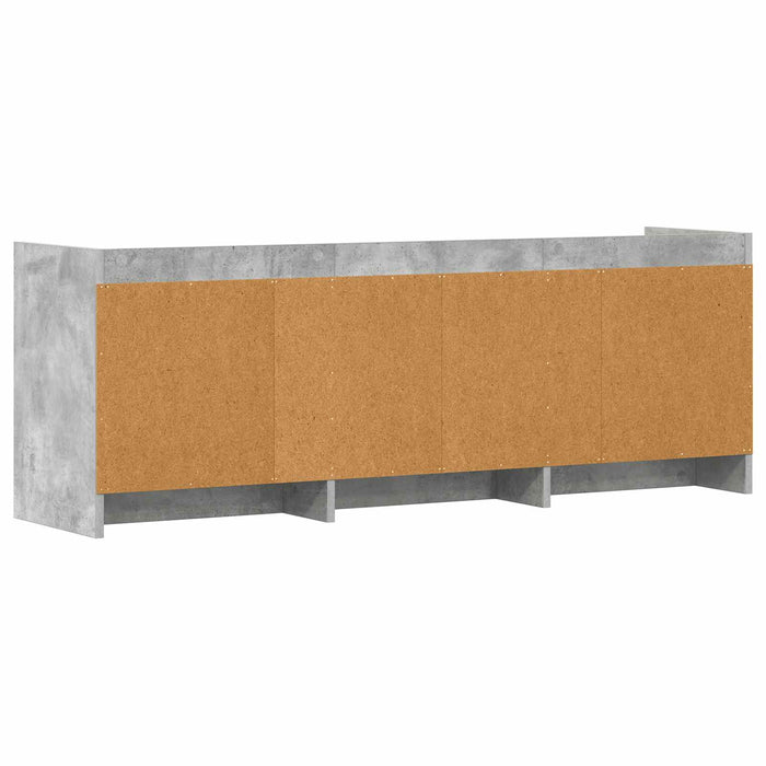 Cabinet TV 130 x 33 x 47 cm Gri Beton Lemn prelucrat WALTI