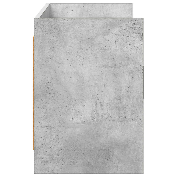 Cabinet TV 130 x 33 x 47 cm Gri Beton Lemn prelucrat WALTI