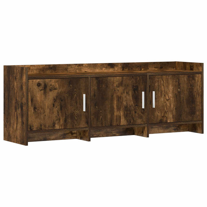 Cabinet TV 130 x 33 x 47 cm Stejar fumuriu Lemn prelucrat WALTI